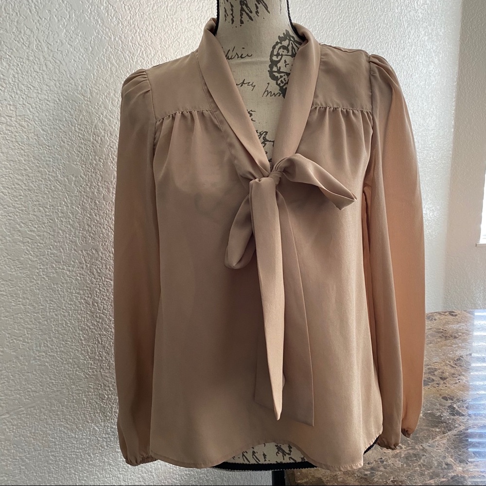 Love Squared bow tie blouse